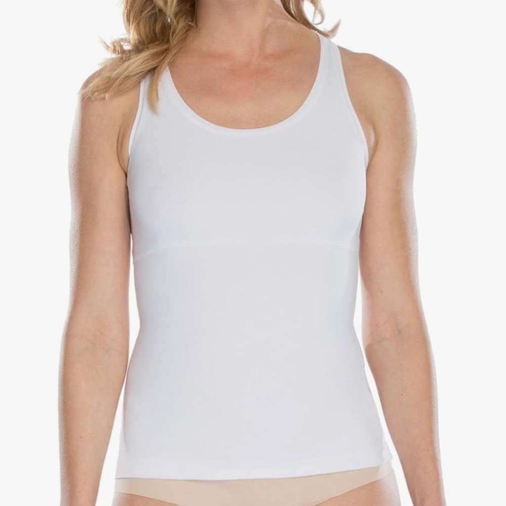 Assets Red Hot Label by SPANX White Form Firm Control Racerback Tank Sz M